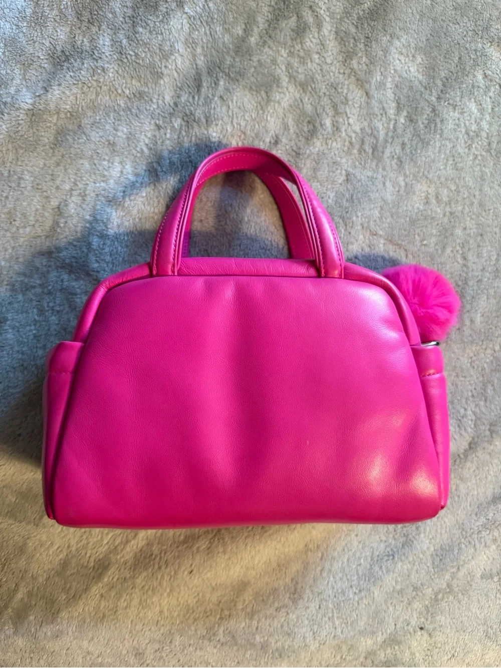 kate spade Bright Pink Leather Mini Top-Handle Bag
